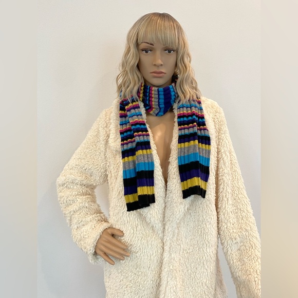 Lord and Taylor Muticolored Cashmere Scarf - Picture 2 of 7